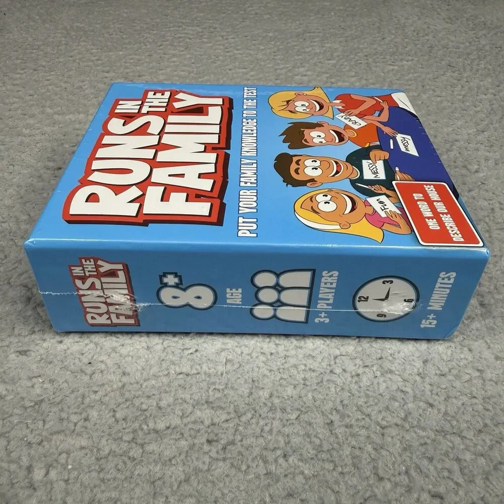 Runs In The Family Board‎ Game New Sealed Family Night Party Ages 8+ 3+ Players